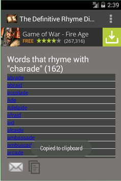 The Rhyme Dictionary for PC screenshot 3